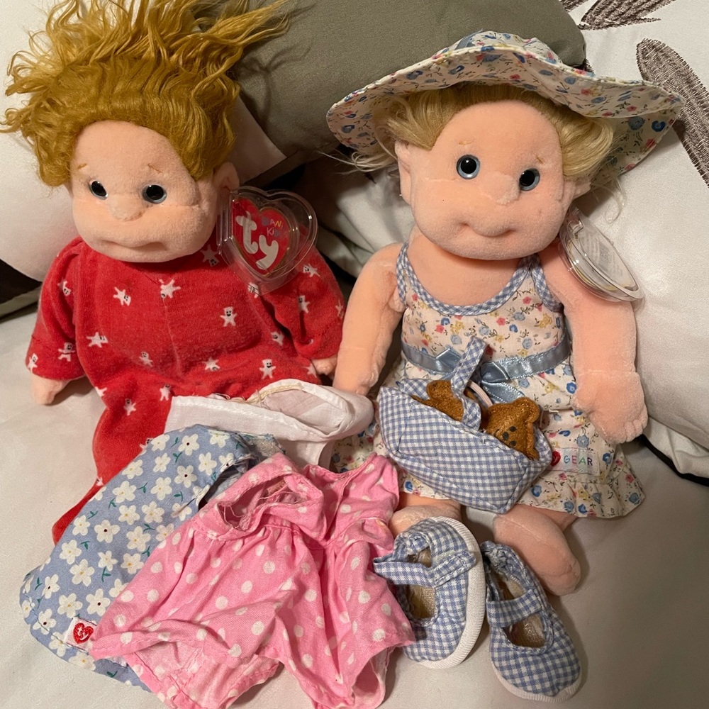 Ty Beanie Kids ANGEL & Precious (RETIRED) 2000